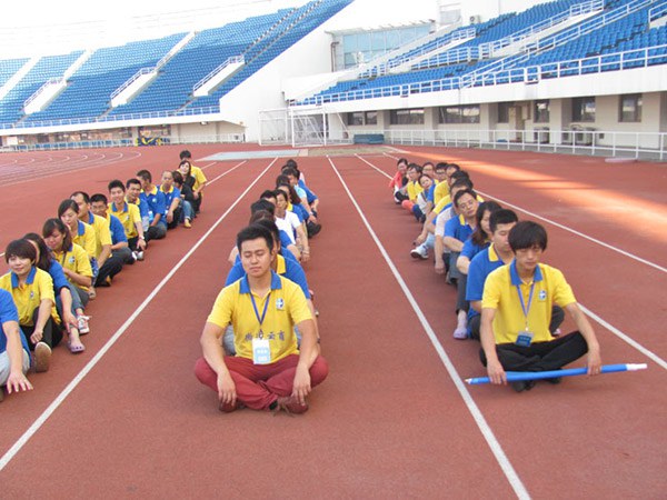 “微道云商”销售团队在奥体中心基地学习并进行团队打造