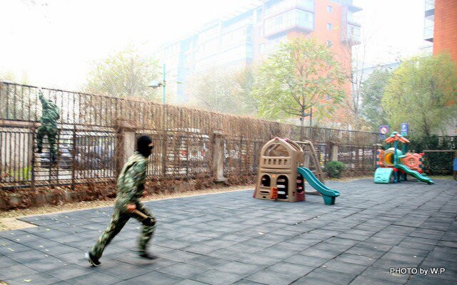 朝阳教委民办幼儿园园长观摩可儿幼儿园防恐、防火常识及安全疏散演习