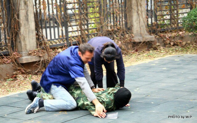 朝阳教委民办幼儿园园长观摩可儿幼儿园防恐、防火常识及安全疏散演习