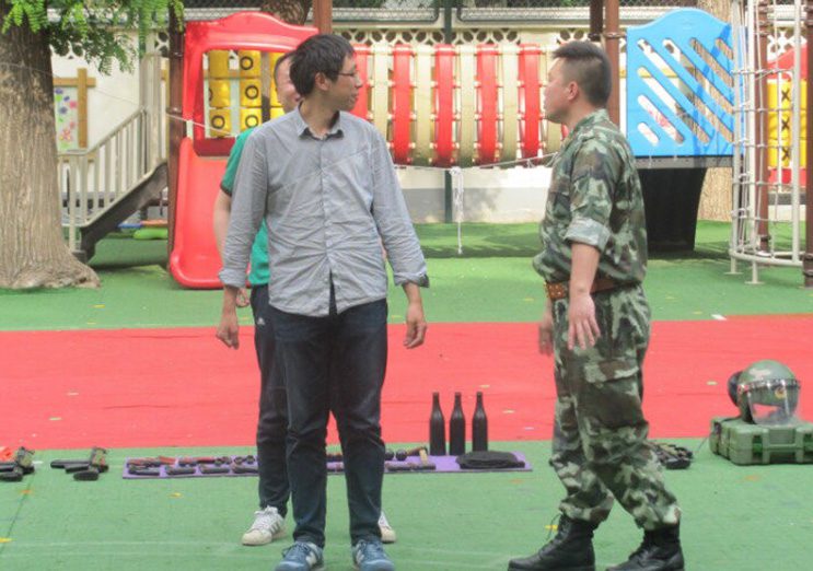 和平街幼儿园防恐培训