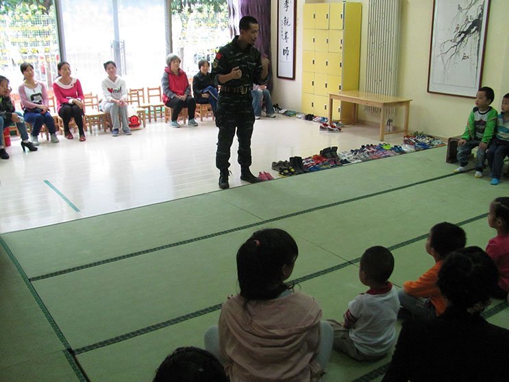 阳光爱蕾幼儿园防火、安全疏散体验式培训