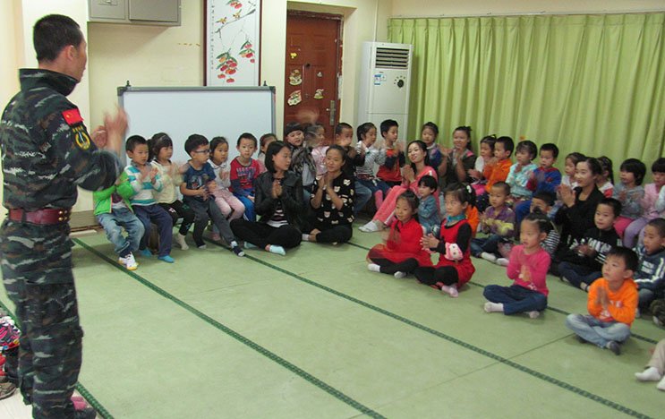 阳光爱蕾幼儿园防火、安全疏散体验式培训