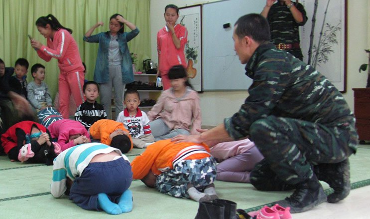 阳光爱蕾幼儿园防火、安全疏散体验式培训