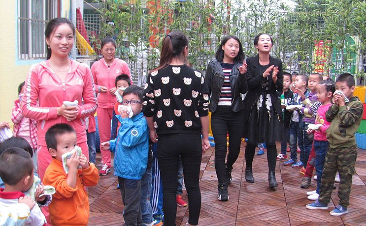 阳光爱蕾幼儿园防火、安全疏散体验式培训