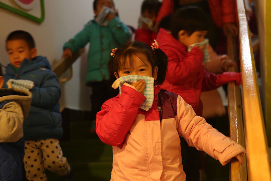 西坝河幼儿园消防知识讲座、安全疏散、防恐怖袭击