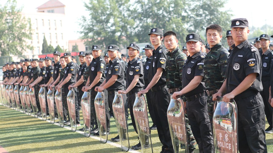 朝阳区校园保安防暴恐实战能力培训启动会