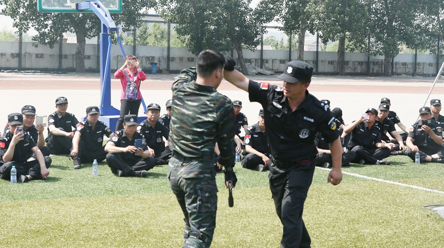朝阳区校园保安防暴恐实战能力培训启动会
