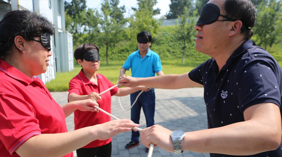 北京金叶物业户外拓展活动